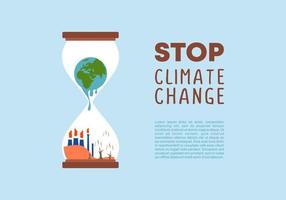klimaatverandering en het redden van de achtergrond van de planeetposter. vector