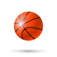 Baskettball bal pictogram vector