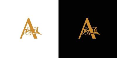 modern en luxueus een initialen logo-ontwerp vector