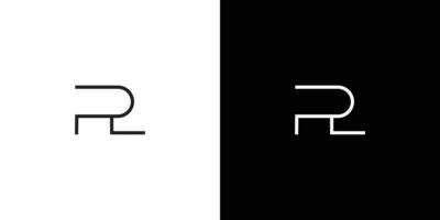 modern en aantrekkelijk r-letter eerste logo-ontwerp 3 vector