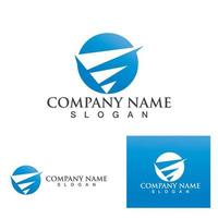 sneller bedrijfsfinanciën logo sjabloon vector pictogram illustratie ontwerp