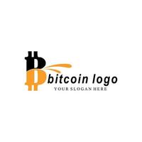 vectorillustratie van bitcoin, cryptovaluta, blockchain. past op blockchain bitcoin-stickers voor web of print. bitcoin-logo. vector