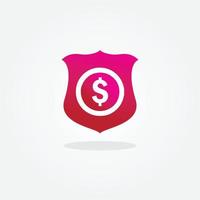 geld veilig logo. veilige betaling. geld logo. geld pictogram. vector