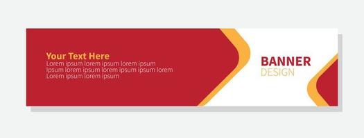 zakelijke banner ontwerpsjabloon. rode kleur. vector