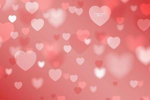 abstract rood hart voor Valentijnsdag achtergrond. vectorillustratie. vector