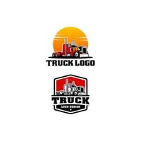 trucking bedrijfslogo sjabloon, premium vector logo ontwerp geïsoleerd. kant en klaar logo concept