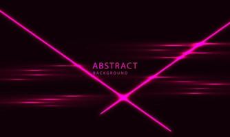 futuristische sci-fi abstracte roze neonlichtvormen op zwarte achtergrond. exclusief behangontwerp voor poster, brochure, presentatie, website etc. vector