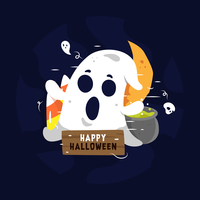 Halloween geest Vector