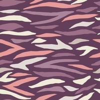 naadloos patroon met dierenlederen strepen. abstracte safariprint in roze en paarse tinten. exotische achtergrond. vector