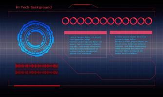 futuristische abstracte technische achtergrond. vector tech cirkel en technologie achtergrond.