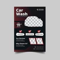 car wash flcar wash schoonmaak service flyer vector lay-out ontwerp voor car wash service. zakelijke flyer huren