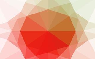 lichtgroen, rood vector glanzend zeshoekig patroon.
