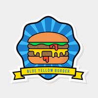 Fastfood-badge vector