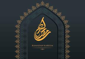 Ramadan Kareem Greeting Card Achtergrond vector