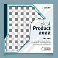 beste product 2022 postsjabloon vector