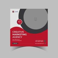 creatieve marketing social media banner, postsjabloon vector