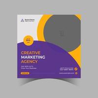 creatieve marketing social media banner, postsjabloon vector