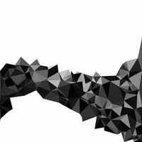 Zwarte veelhoekige mozaïek achtergrond, creatief ontwerpsjablonen vector