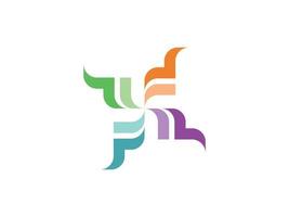 abstract ontwerp logo kleurrijke vector creatieve sjabloon gratis