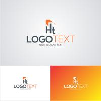 Corporate HT Logo Design Template vector