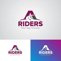 Corporate Riders Logo ontwerpsjabloon vector