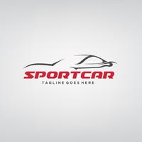 Sportwagen Logo ontwerp vector