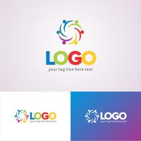 Corporate NGO Logo ontwerpsjabloon vector