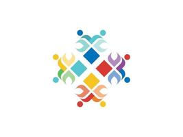 kleurrijk ontwerp logo abstracte sjabloon vector branding gratis