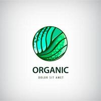 vector eco, biologisch, gezond natuurvoeding logo, icoon