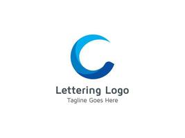 creatieve letter c logo ontwerpsjabloon abstract vector pro gratis