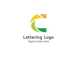 abstracte letter c typografie vector logo ontwerpsjablonen pro gratis