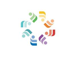 kleurrijke abstracte logo sjabloon ontwerp vector gratis