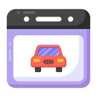 auto betalingsdag plat pictogram, bewerkbare vector