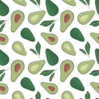 modern avocado naadloos patroon vector