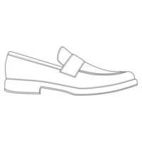 mannen schoenen geïsoleerd. klassieke loafers. mannelijke man seizoen schoenen pictogrammen. vector