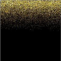 watervallen gouden glitter sparkle-bubbles champagne deeltjes sterren zwarte achtergrond Gelukkig Nieuwjaar vakantie concept. vector