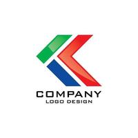 k symbool logo ontwerp vector
