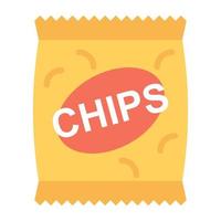 chips pack concepten vector