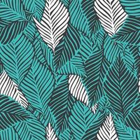 abstracte jungle naadloze patroon. exotische plant. tropische print, vector