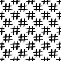 hashtag pictogram naadloze patroon. geïsoleerd op een witte achtergrond. vector