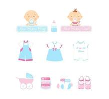 baby vector pictogram pack