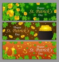 st. patrick's day klaver banner vector