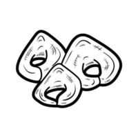 arrangement van tortellini pasta schets hand getrokken doodle illustratie vector logo icon