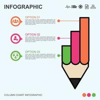 infographic stappen voor zakelijk denken vector