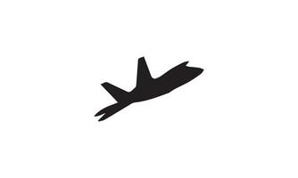 jet vector illustratie ontwerp zwart-wit
