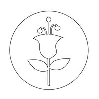 Bloem pictogram vector