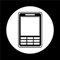 Mobiele telefoonpictogram vector