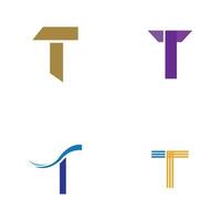 letter t logo sjabloon vector pictogram ontwerp