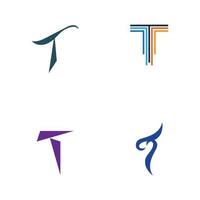 letter t logo sjabloon vector pictogram ontwerp