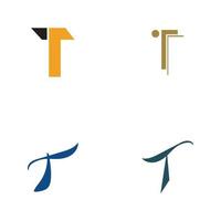 letter t logo sjabloon vector pictogram ontwerp